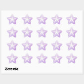 Paarse en witte zeesterren Stickers (Vel)