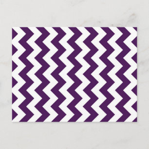 Paarse en witte zigzag briefkaart