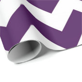 Paarse en witte Zigzag geschenkverpakking Cadeaupapier (Rol Hoek)