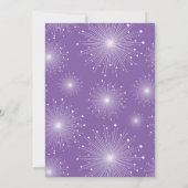 Paarse en witte zondagsten Alleen opvangen Kaart (Achterkant)