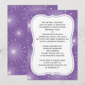 Paarse en witte zondagsten Alleen opvangen Kaart (Voorkant / Achterkant)