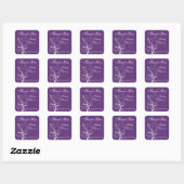 Paarse en witte zwevende Sticker (Vel)