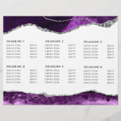 paarse en zilveragaatbrochure (Achterkant)