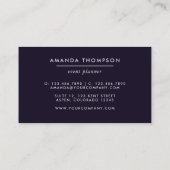 Paarse en zilverAgate Visitekaartje (Achterkant)