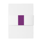 Paarse en Zilveren Hart Scroll Monogram Uitnodigingen Wikkel (Achterkant Voorbeeld)