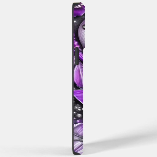 Paarse en zilveren vlinderbloemige vlinder - Aange Case-Mate iPhone Case (Achterkant / Rechts)