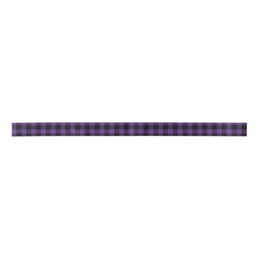 Paarse en zwarte Buffalo Check Plaid Lint (Voorkant)