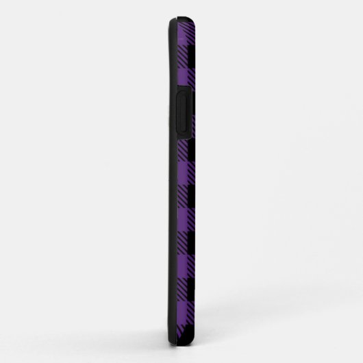 Paarse en zwarte buffelplaat Case-Mate iPhone case (Achterkant/rechts)
