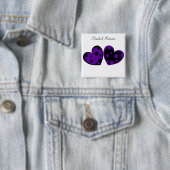 Paarse en zwarte Button (In situ)