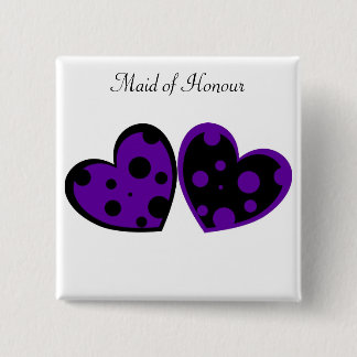 Paarse en zwarte Button