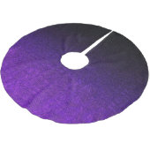 Paarse en zwarte glittergradiënt kerstboom rok (Gekanteld)