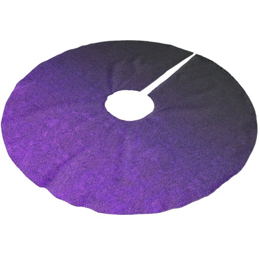 Paarse en zwarte glittergradiënt kerstboom rok (Gekanteld)