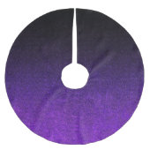 Paarse en zwarte glittergradiënt kerstboom rok (Voorkant)