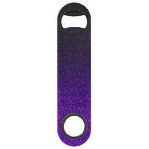 Paarse en zwarte glittergradiënt speed flessenopener