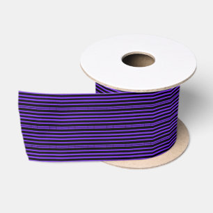 Paarse en Zwarte Goth Strepen Lint