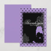 Paarse en zwarte kaart (Voorkant / Achterkant)