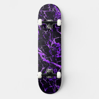 Paarse en zwarte marmer (complete vrachtwagens en skateboard