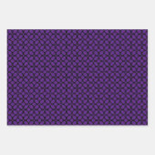 Paarse en zwarte Papierverpakking 400 c Inpakpapier Vel (Voorkant 2)