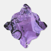 Paarse en zwarte Patroon Take Out Favor Box Bedankdoosjes (Uitgevouwen)