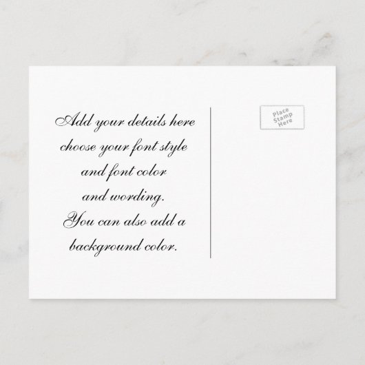 Paarse en zwarte save the date aankondigingskaart (Achterkant)