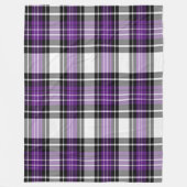 Paarse en zwarte spelden fleece deken (Voorkant)