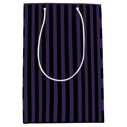 Paarse en zwarte streep, gotisch medium cadeauzakje (Voorkant)