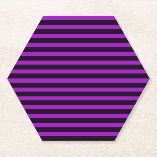 Paarse en zwarte strepen | kartonnen onderzetters (Voorkant)