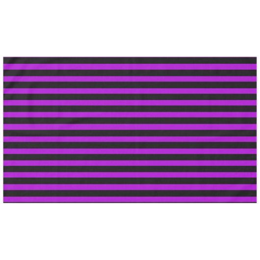 Paarse en zwarte strepen | tafelkleed (Voorkant (Horizontaal))