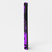 Paarse en zwarte Yin Yang Phoenix Case-Mate iPhone Case (Achterkant/links)