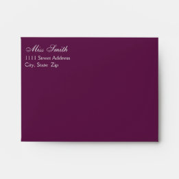 Paarse envelop voor 3,5x5 kaart