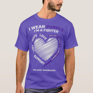Paarse Epilepsie Bewustmakingsproducten Kinder Epi T-shirt