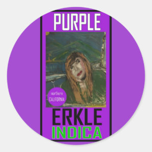 PAARSE ERKLE INDICA RONDE STICKER