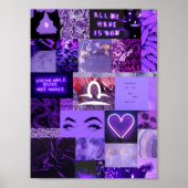 paarse esthetische poster (Voorkant)