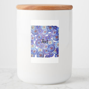 Paarse Etikettenreeks van het Voedsel en van de Dr Voedselcontainer Etiket