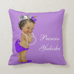 Paarse  etnische prinses Baby Kussen