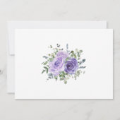 Paarse Eucalyptus botanische foto Save The Date (Achterkant)