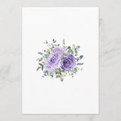 Paarse eucalyptus botanische Vrijgezellenfeest Kaart (Achterkant)