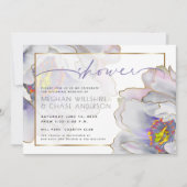 Paarse exotische Couple's Shower Kaart (Voorkant)