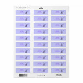 Paarse Fairy Adresetiketten Etiket (Full Sheet)