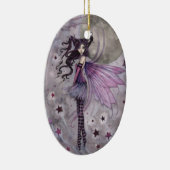 Paarse Fairy Fantasy Art van Molly Harrison Keramisch Ornament (Rechts)