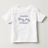 Paarse Fairy First Berry eerste verjaardag Kinder Shirts (Voorkant)