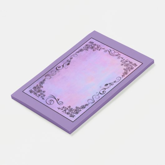 Paarse Fancy Lijst Post-it® Notes (Schuin)