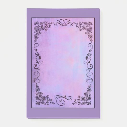 Paarse Fancy Lijst Post-it® Notes (Voorkant)