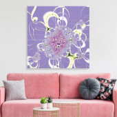 Paarse Fantasie Canvas Afdruk (Insitu (Woonkamer))