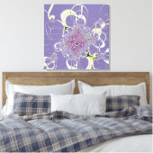 Paarse Fantasie Canvas Afdruk (Insitu (Slaapkamer))