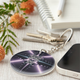 Paarse Fantasie Sleutelhanger