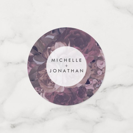 Paarse Fantasy Wedding Confetti (Kleine voorkant)