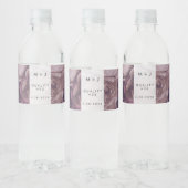 Paarse Fantasy Wedding Waterfles Etiket (Flessen)