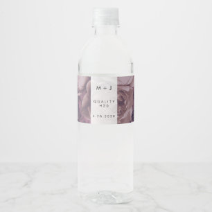 Paarse Fantasy Wedding Waterfles Etiket