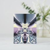 Paarse fase briefkaart (Staand voorkant)